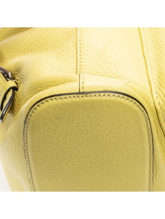 Gucci Bamboo Backpack Tassel Yellow Grain Calfskin Leather main image 5